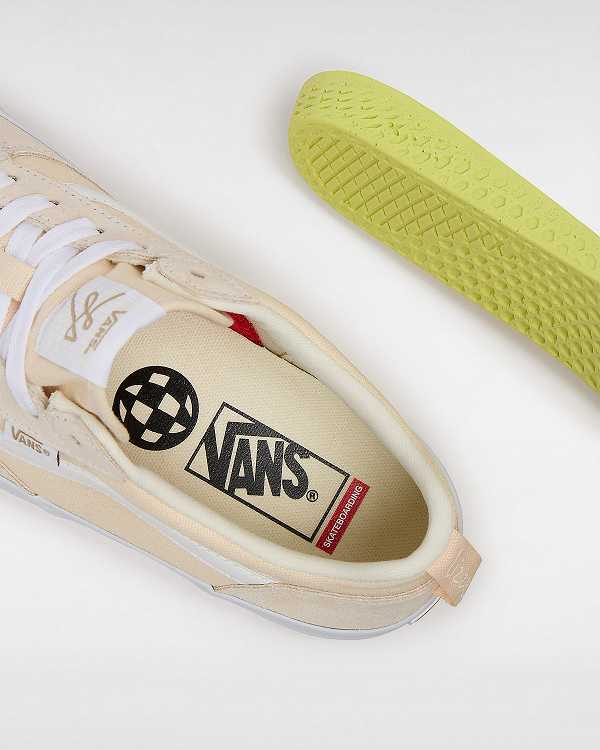 Beige Men Vans Lizzie Low Skate Shoes Australia | VN0293875