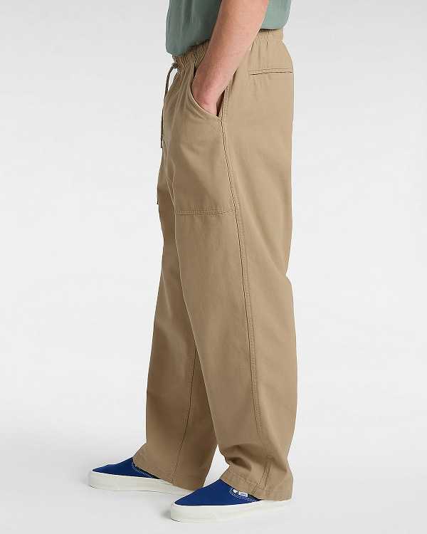 Beige Men Vans Premium Easy Trouser Pants Australia | VN0467185