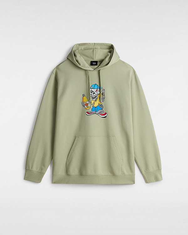 Beige Men Vans Reggie Loose Hoodie Australia | VN1962045