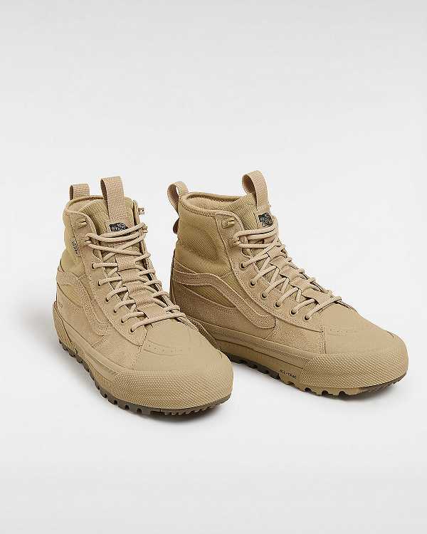 Beige Men Vans Sk8-Hi Gore-tex Shoes Australia | VN2076451