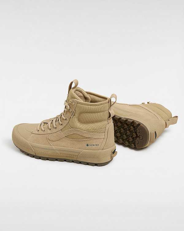 Beige Men Vans Sk8-Hi Gore-tex Shoes Australia | VN2076451