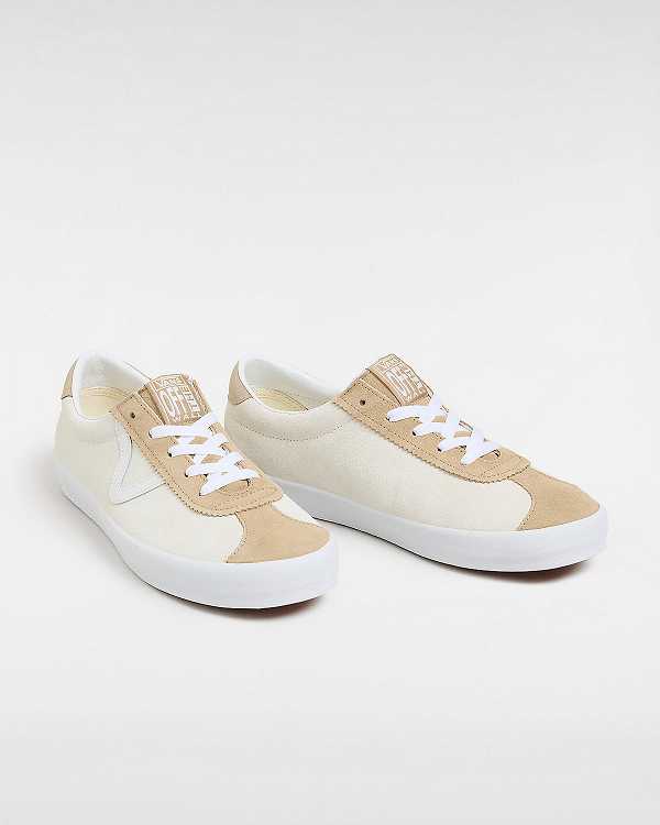 Beige Men Vans Sport Low Suede Sneakers Australia | VN9082713