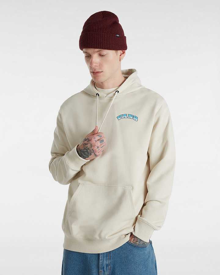 Beige Men Vans True Waves Hoodie Australia | VN6154982