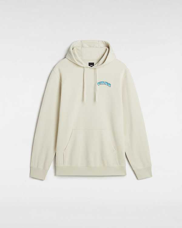 Beige Men Vans True Waves Hoodie Australia | VN6154982