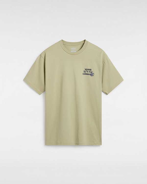 Beige Men Vans Wrenched T Shirts Australia | VN5392681