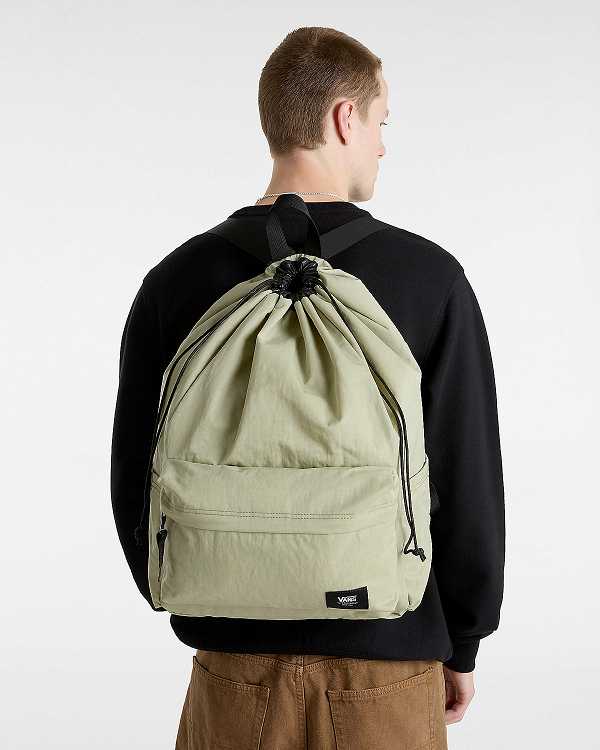 Beige Unisex Vans Old Skool Cinch Backpacks Australia | VN5804219