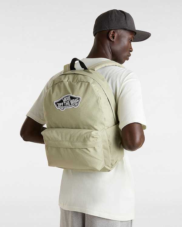 Beige Unisex Vans Old Skool Classic Backpacks Australia | VN2741983