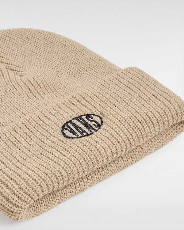 Beige Unisex Vans Spray On Cuff Beanie Australia | VN8914203