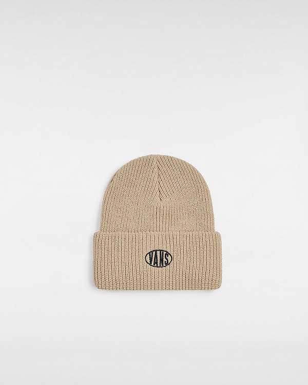 Beige Unisex Vans Spray On Cuff Beanie Australia | VN8914203