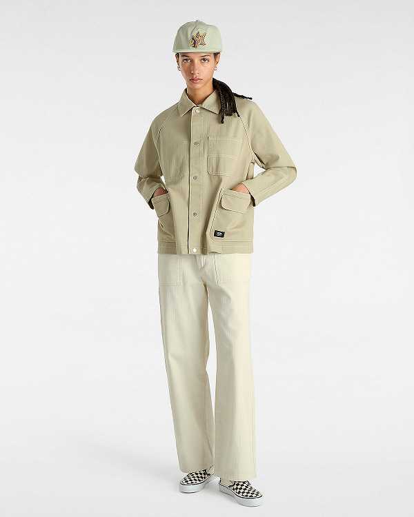 Beige Women Vans Codey Utility Coat Australia | VN6793124