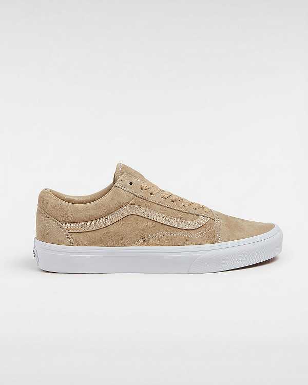 Beige Women Vans Old Skool Pig Suede Sneakers Australia | VN3580967