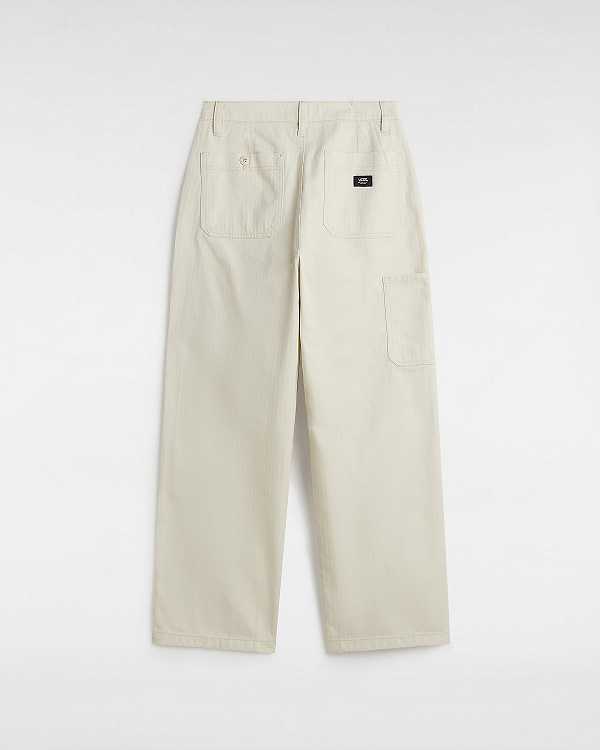 Beige Women Vans Union Relaxed Carpenter Pants Australia | VN5078632