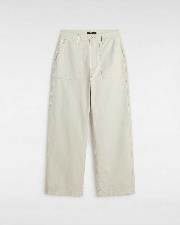 Beige Women Vans Union Relaxed Carpenter Pants Australia | VN5078632