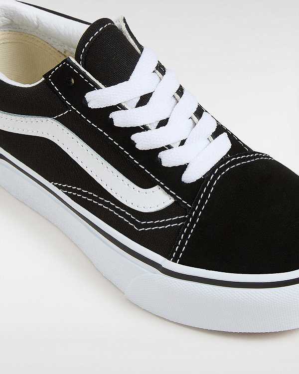 Black Kids' Vans Old Skool (4-8 Years) Platform Shoes Australia | VN7510243