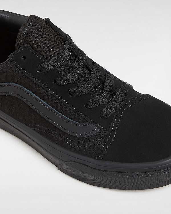 Black Kids' Vans Old Skool (4-8 Years) Skate Shoes Australia | VN4763851