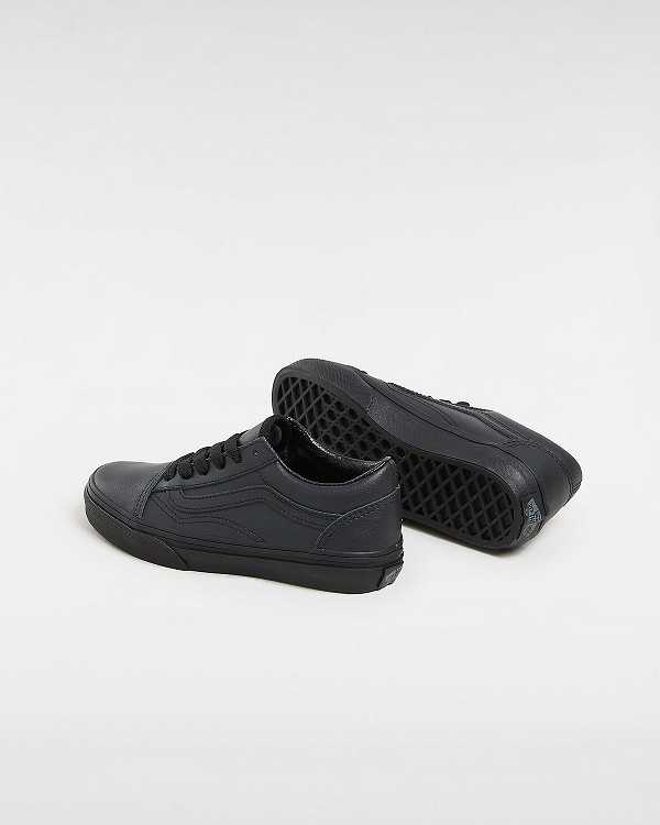 Black Kids' Vans Old Skool (8-14 Years) Sneakers Australia | VN6409283