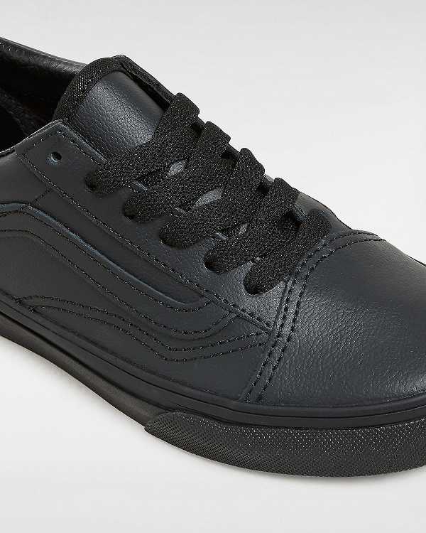 Black Kids' Vans Old Skool (8-14 Years) Sneakers Australia | VN6409283