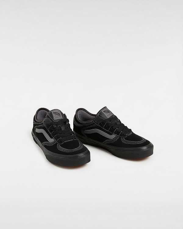 Black Kids' Vans Rowley Classic (8-14 Years) Sneakers Australia | VN7356481