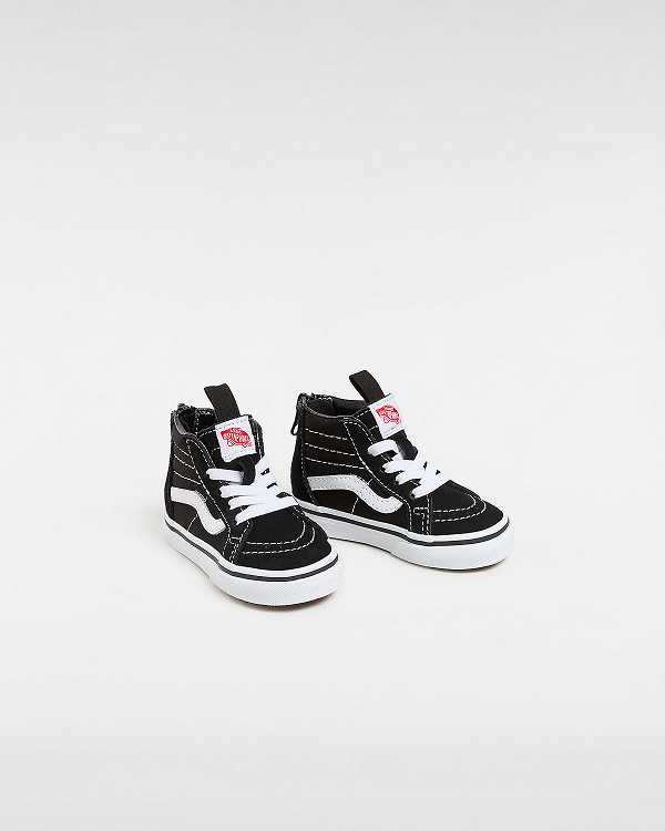 Black Kids' Vans Sk8-Hi Zip (1-4 Years) Sneakers Australia | VN3805261