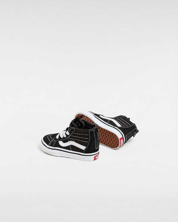 Black Kids' Vans Sk8-Hi Zip (1-4 Years) Sneakers Australia | VN3805261