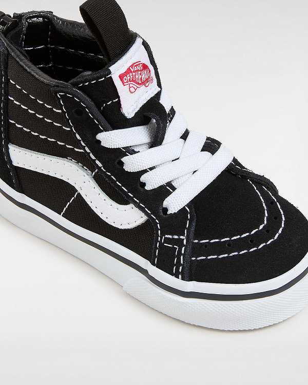 Black Kids' Vans Sk8-Hi Zip (1-4 Years) Sneakers Australia | VN3805261