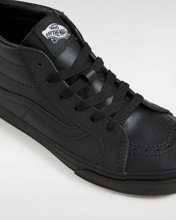 Black Kids' Vans Sk8-Mid Reissue (8-14 Years) Sneakers Australia | VN4796125