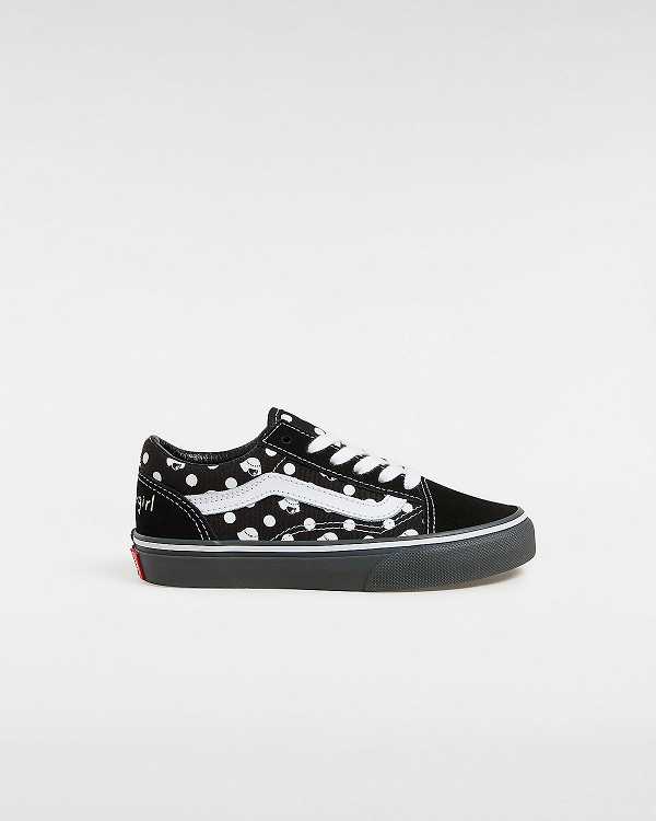 Black Kids\' Vans Vans X Papergirl Old Skool (4-8 Years) Sneakers Australia | VN0587962