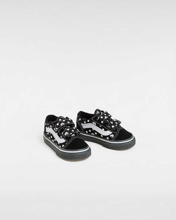 Black Kids' Vans Vans X Papergirl Old Skool Hook and Loop (1-4 Years) Sneakers Australia | VN7406281