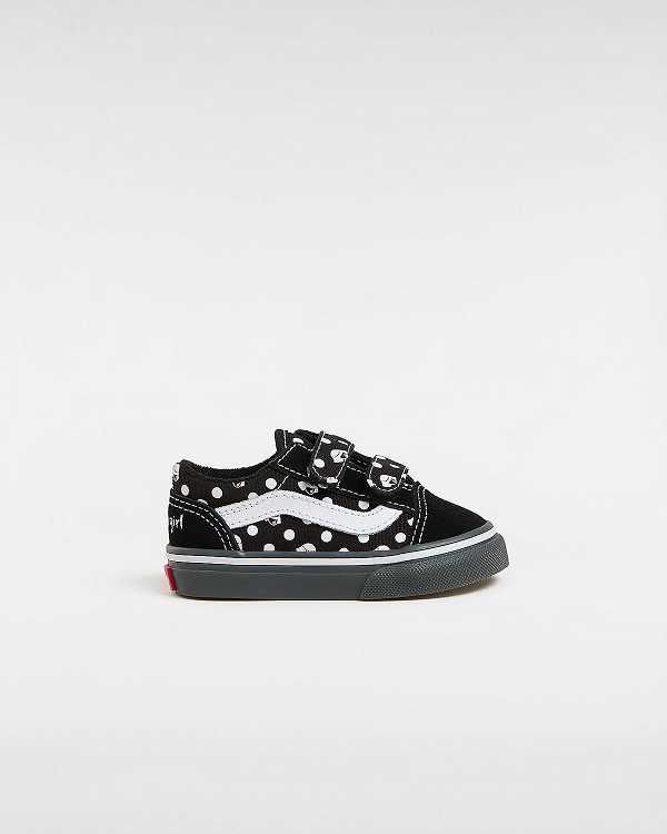 Black Kids\' Vans Vans X Papergirl Old Skool Hook and Loop (1-4 Years) Sneakers Australia | VN7406281