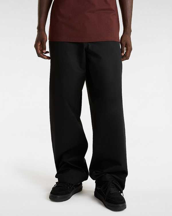 Black Men Vans Authentic Chino Baggy Pants Australia | VN4380672