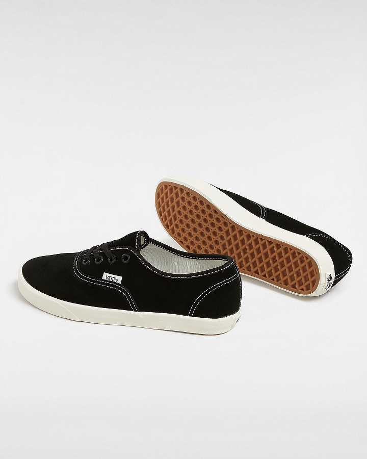 Black Men Vans Authentic Lowpro Suede Sneakers Australia | VN4390871