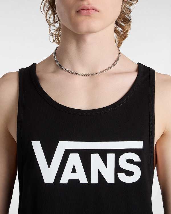 Black Men Vans Classic Tank Top Australia | VN2940631