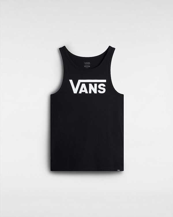 Black Men Vans Classic Tank Top Australia | VN2940631