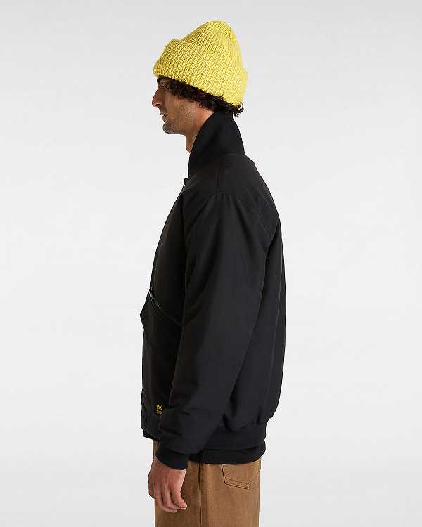 Black Men Vans Clifton Down Bomber Jackets Australia | VN6812073