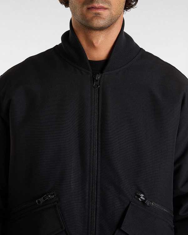 Black Men Vans Clifton Down Bomber Jackets Australia | VN6812073