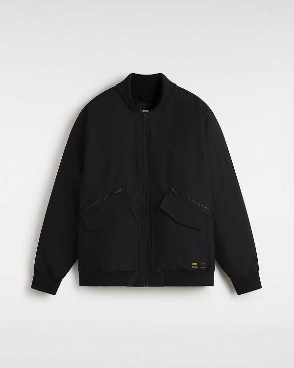 Black Men Vans Clifton Down Bomber Jackets Australia | VN6812073