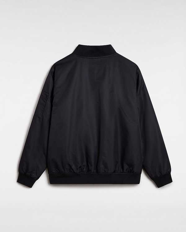 Black Men Vans Copley Bomber Jackets Australia | VN9735208