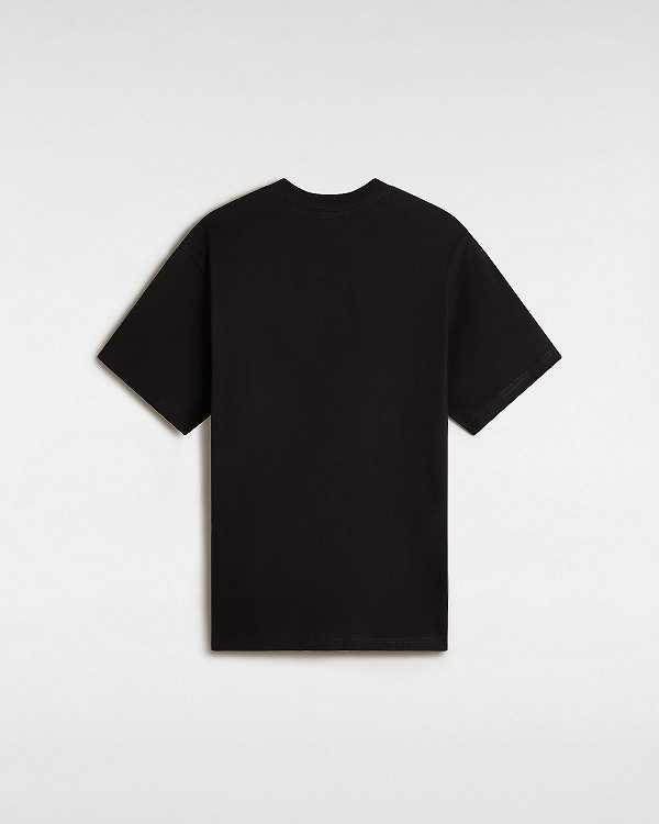 Black Men Vans Essential Loose T Shirts Australia | VN7814259