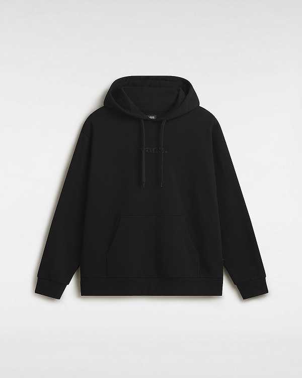 Black Men Vans Essential Relaxed Hoodie Australia | VN4125376