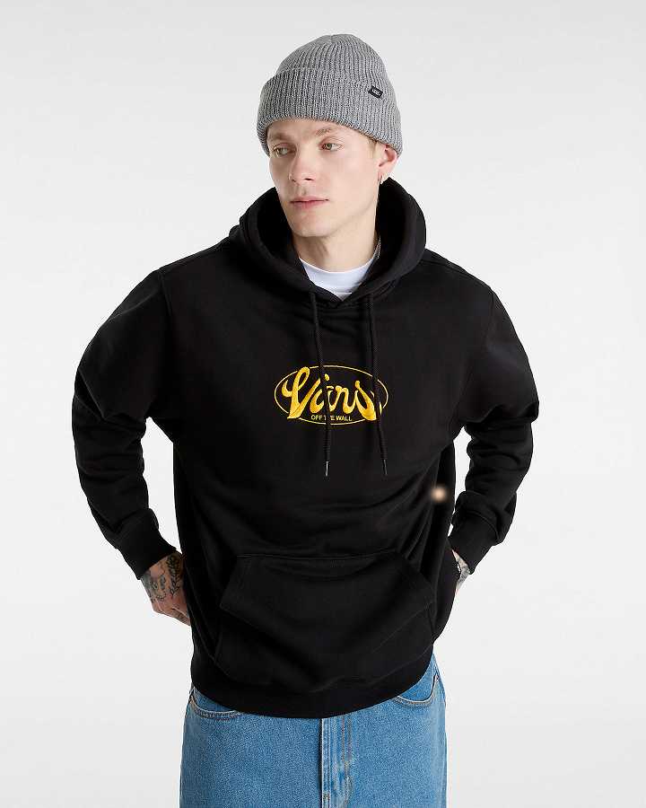 Black Men Vans Global Line Loose Hoodie Australia | VN6087134