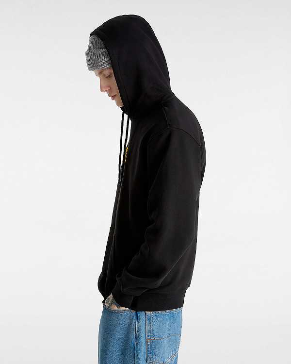 Black Men Vans Global Line Loose Hoodie Australia | VN6087134