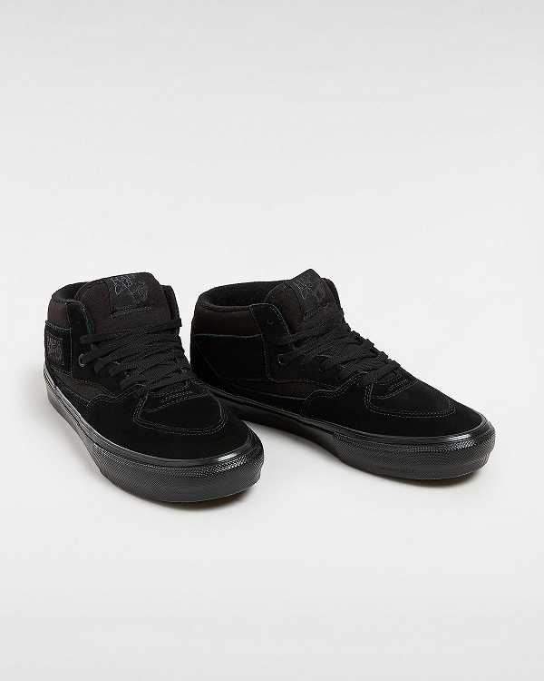 Black Men Vans Half Cab Skate Shoes Australia | VN1972803