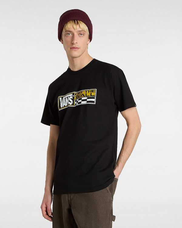 Black Men Vans Hi Stretch T Shirts Australia | VN0813652