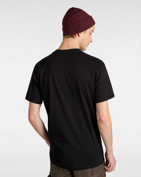 Black Men Vans Hi Stretch T Shirts Australia | VN0813652