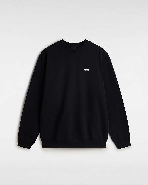 Black Men Vans Left Chest Embroidered Logo Sweatshirt Australia | VN3986254