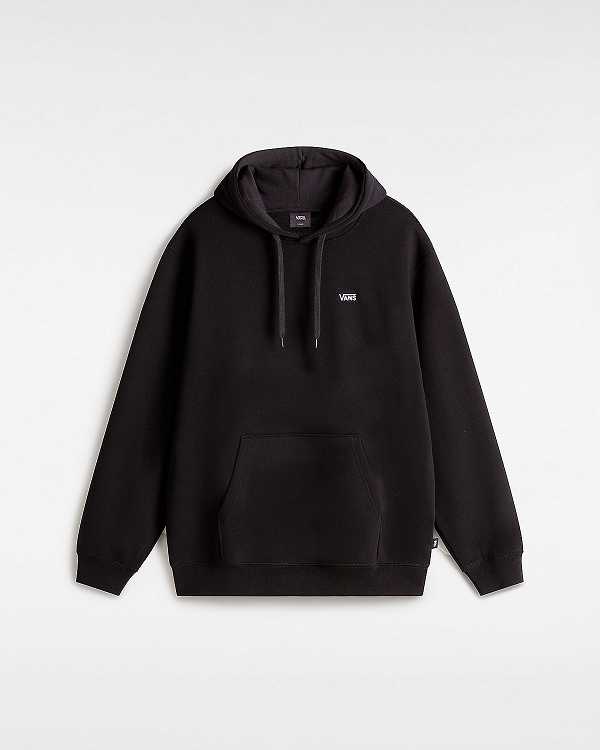 Black Men Vans Left Chest Embroidered Logo Hoodie Australia | VN1306859