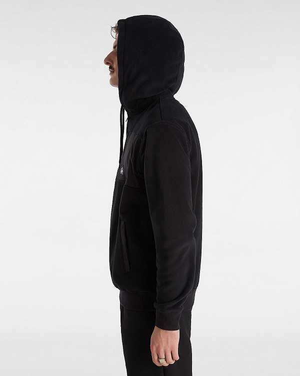 Black Men Vans MTE Polartec Hoodie Australia | VN4372105