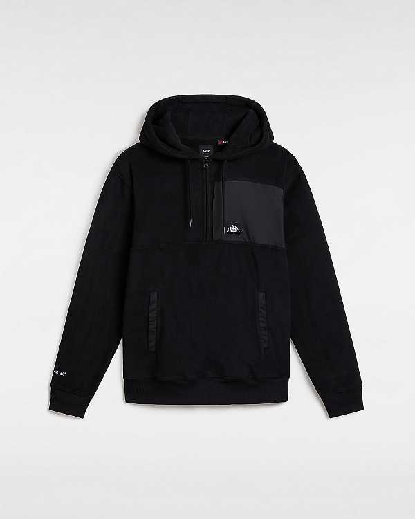 Black Men Vans MTE Polartec Hoodie Australia | VN4372105