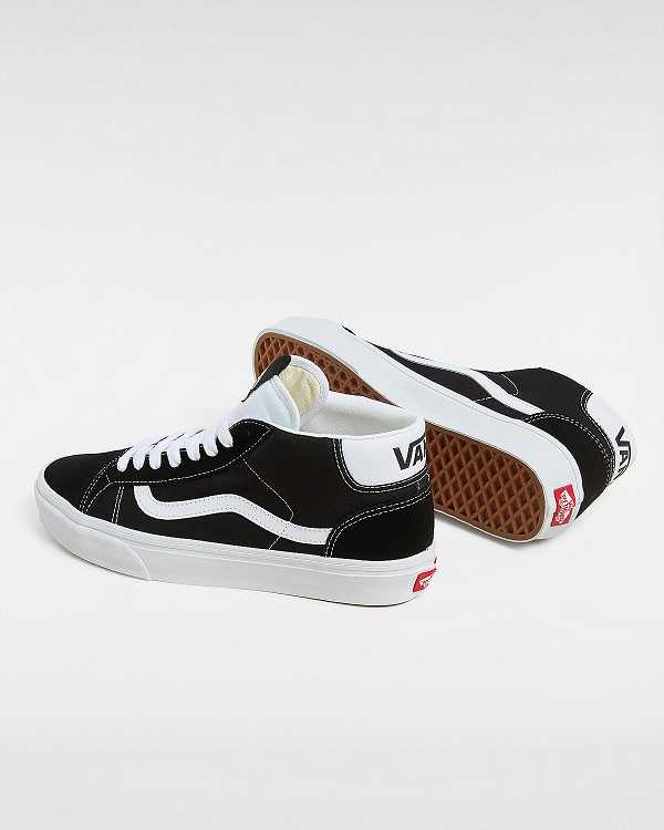 Black Men Vans Mid Skool 37 Sneakers Australia | VN9518246