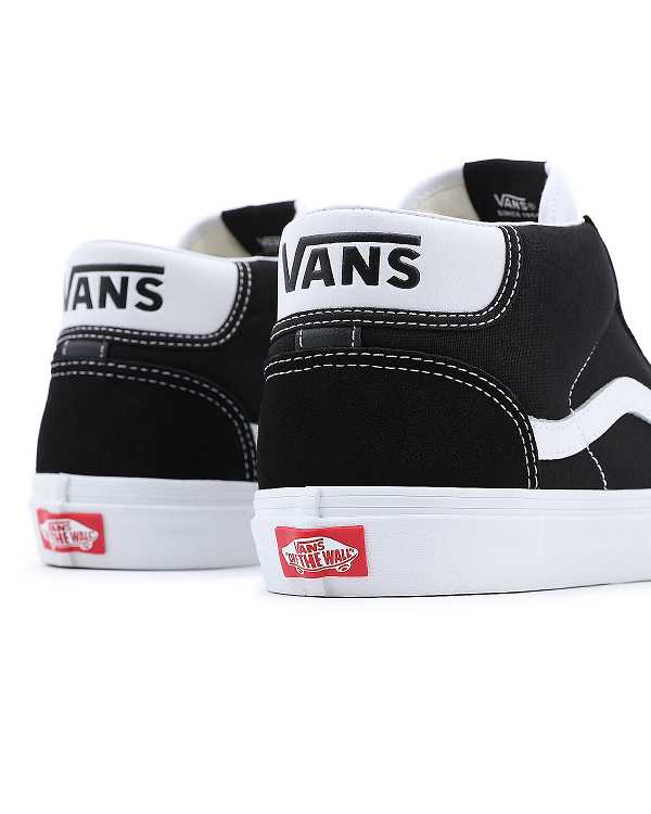 Black Men Vans Mid Skool 37 Sneakers Australia | VN9518246